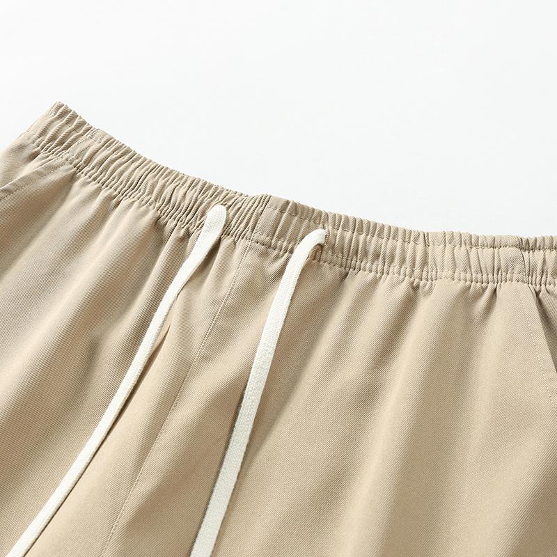 Men's work pants, solid color, equipped with multiple practical pockets, made of non stretch fabric, suitable for hiking trips, spring/autumn outdoor activities, and everyday casual occasions, men's casual pants