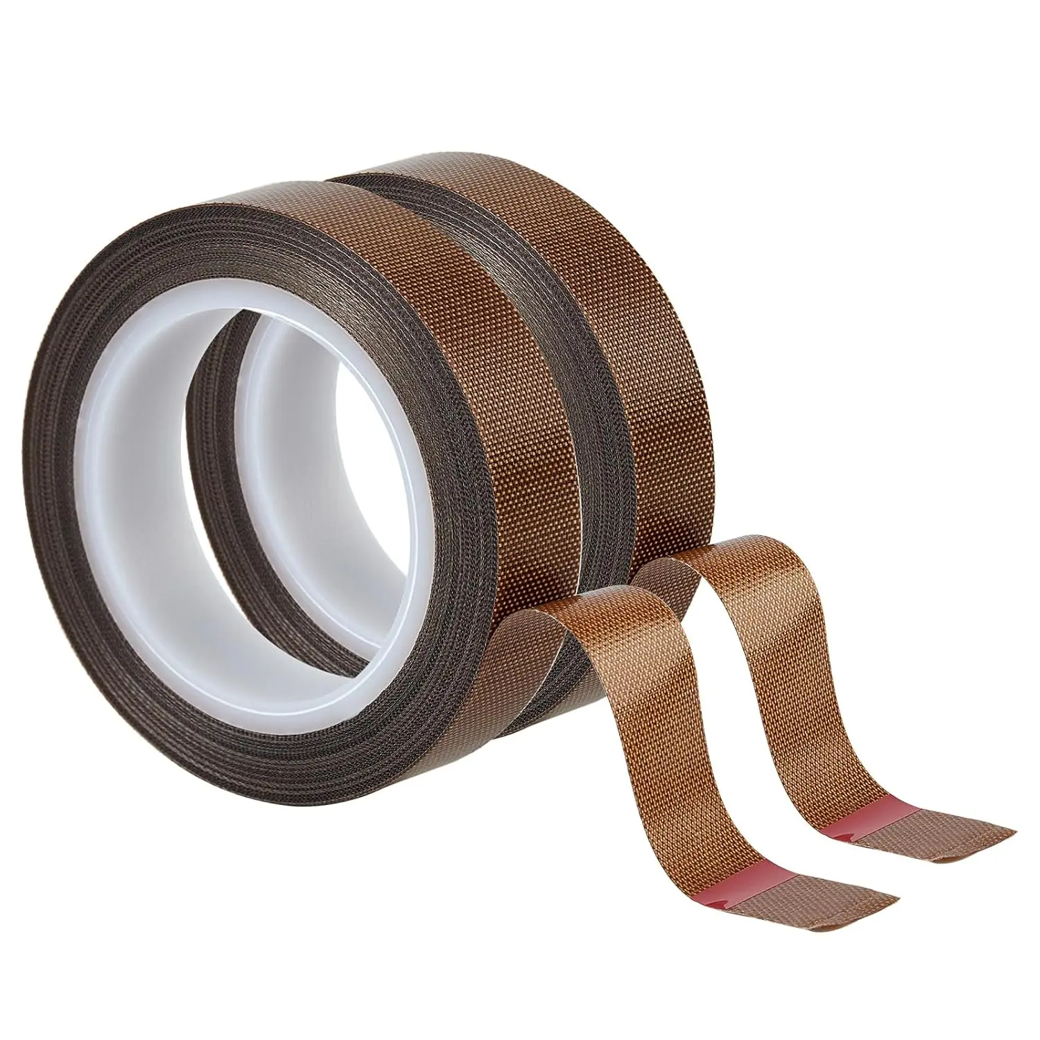 Low Friction Drawer Slide Tape - 2 Rolls 1/2" x33FT, Squeak Resistant & Abrasion Resistance Surface Protection Tape for Furniture, Tools,,Drawer,Cabinet,Curtain(Brown)
