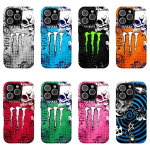 Monster Dark Gothic Phone Case with Skull Pattern - Shockproof and Protective Cover - Suitable for iPhone 17-11 Pro Max/Plus and  Samsung Galaxy S23-25