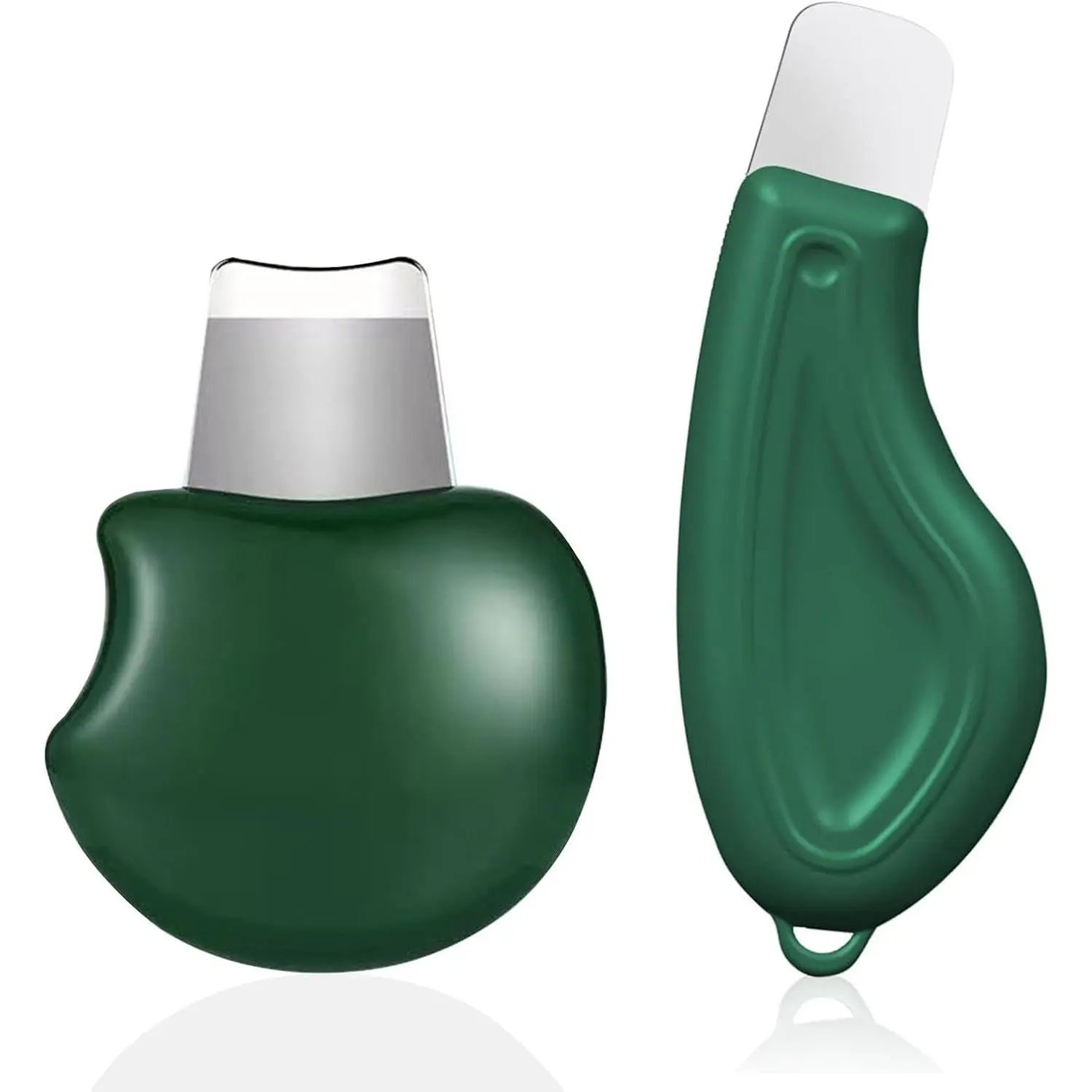 2 Pcs Blackhead Remover Tool, Silicone Face Scraper for Deep Cleansing, Skin Spatula Pore Cleaner, Nose Blackhead Scraper, Skin Scrubber Face Spatula for Men and Women (Green)