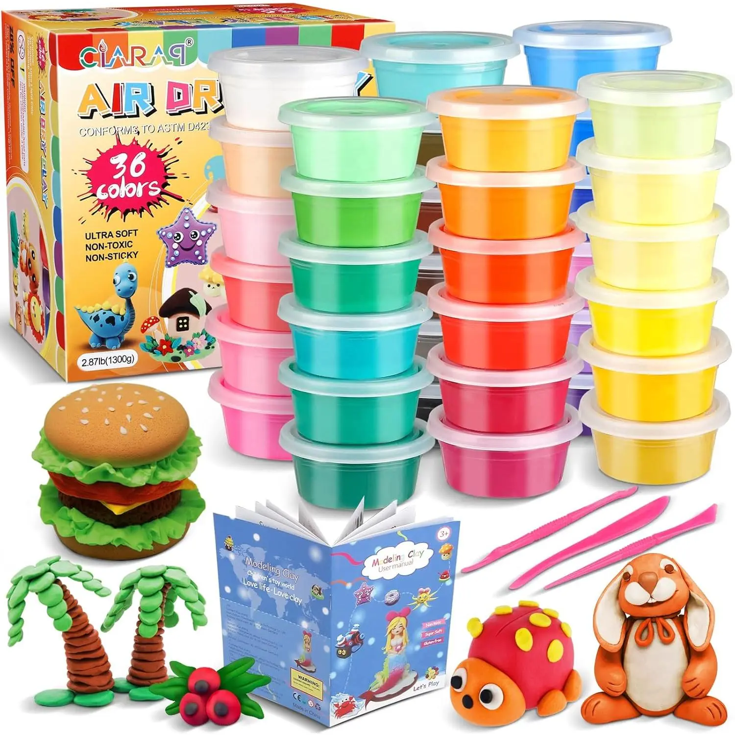 36 Colors in cups