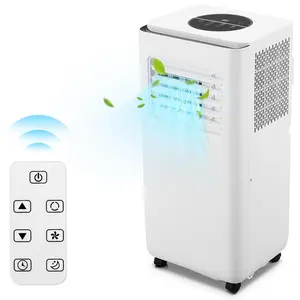 Powerful 10,000 Btu Portable Air Conditioner Features 3 in 1: Quiet Cooling, Dehumidification, and Fan. it Comes with a Remote Control and A 24-Hour Timer