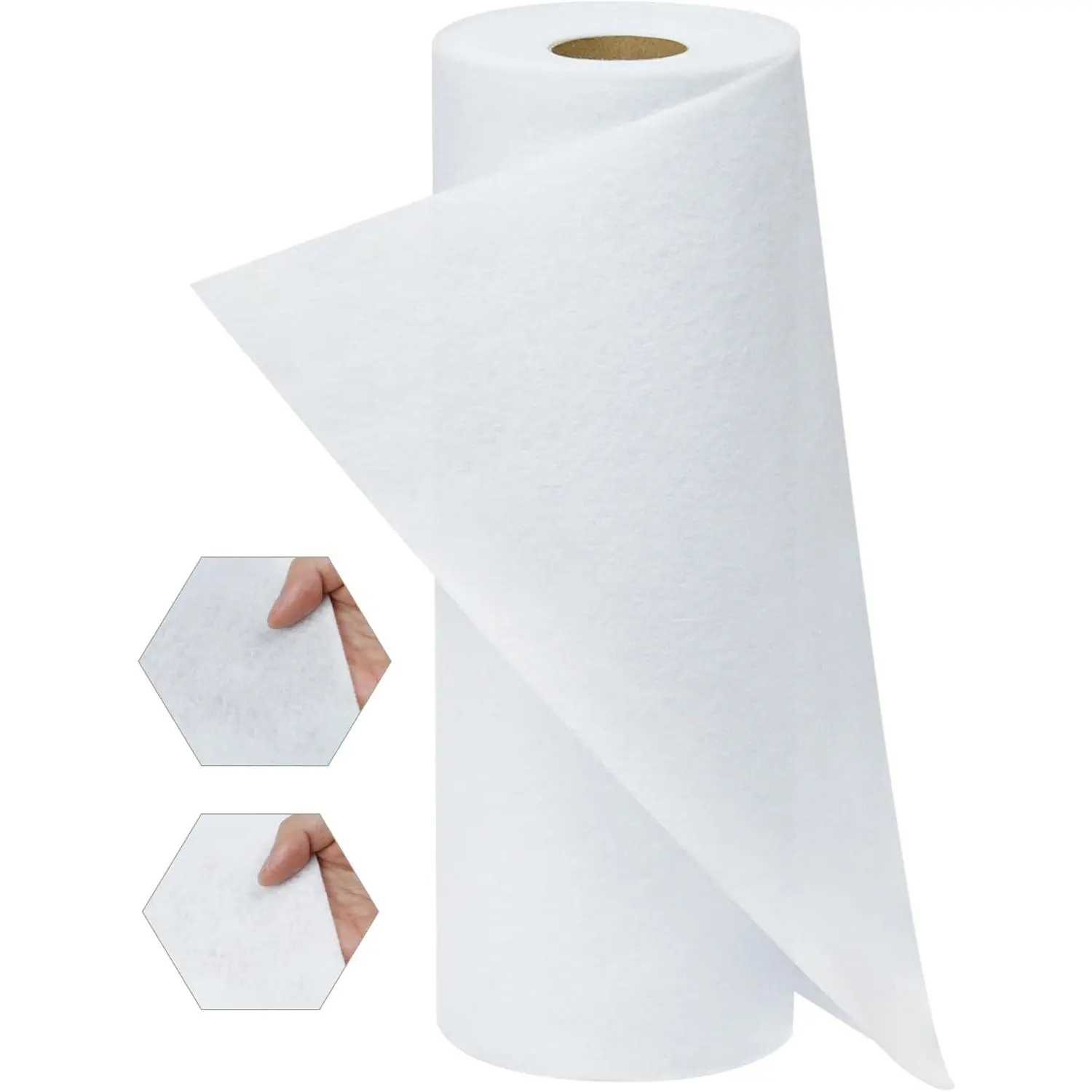 Iron- Fusible Fleece Interfacing: 11.8 Inches x 10 Yards Lightweight -Sided Loft Iron  Fusible Fleece White for Quilting Tote Bags and  Decor