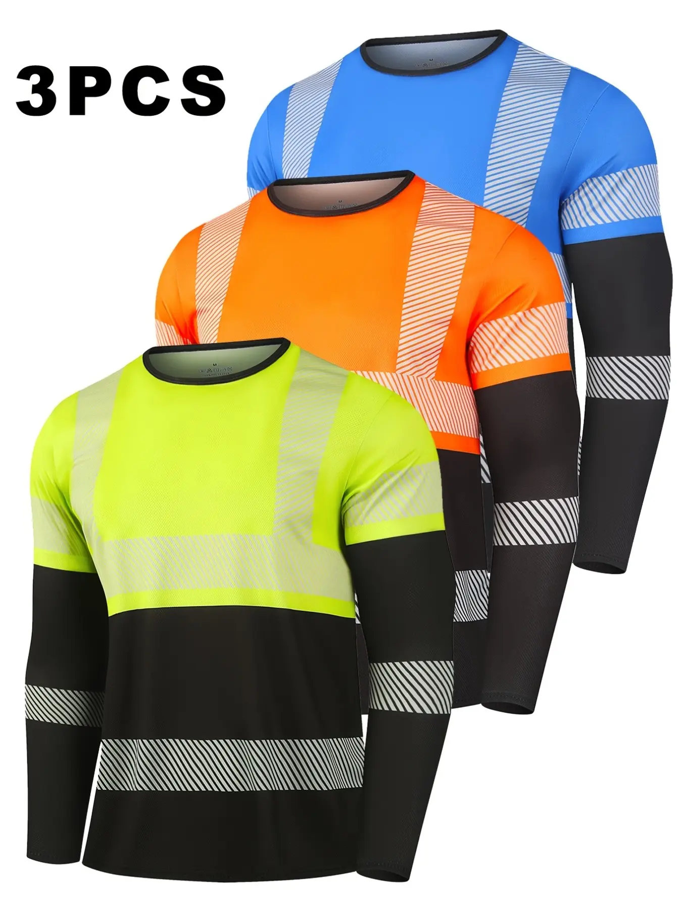 3 Piece Set Long Sleeve Safety Workwear, Durable Protective Clothing for Industrial Use, Essential Gear for Workers