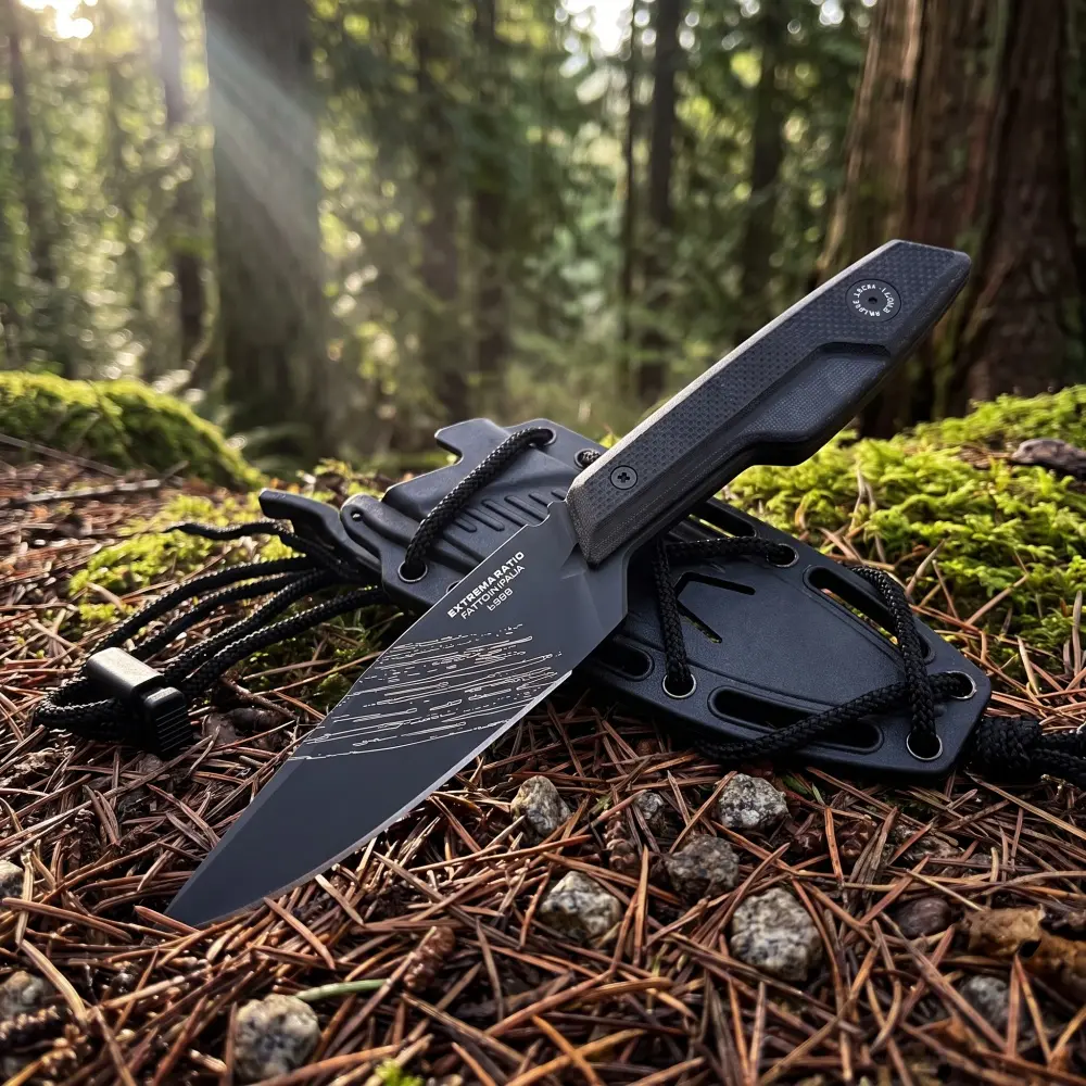 New LTK01 High-Hardness Fixed-Blade Knife with N690 Blade and G10 Handle, Comes with a K-Type Sheath for Portability—Hiking, Camping, Mountaineering, Rescue, Fishing, and Cutting Tool; Everyday Outdoor Survival Knife; Gift
