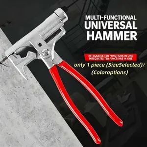 10-In-1 Multi-Function Universal Hammer, All-Purpose Manual Tool for Construction, Woodworking, Pipe Installation, Home Renovation, Repair