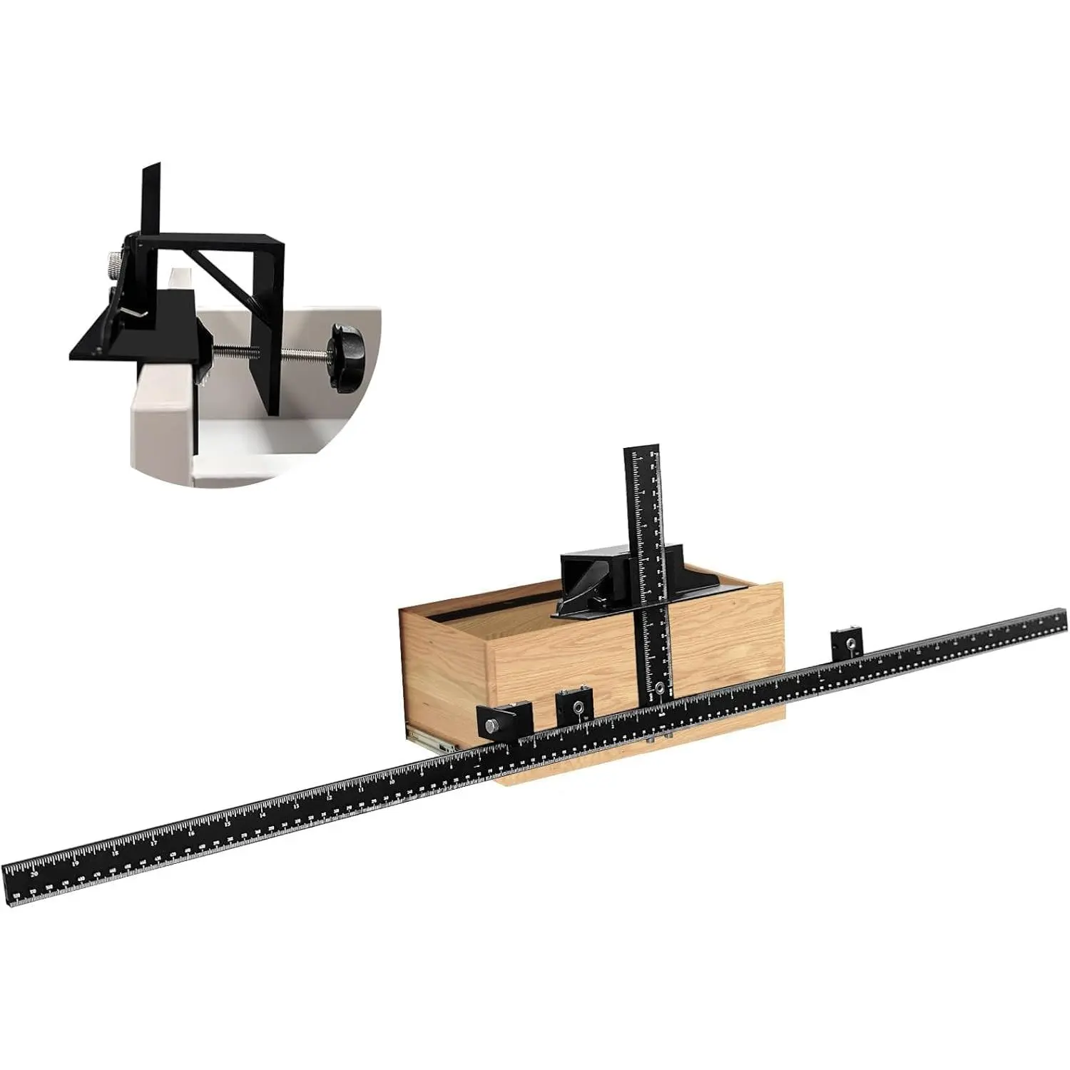 41 inch Extra Long Cabinet Hardware Jig, Cabinet Hardware Jig, Adjustable  Alloy Cabinet Handle Jig with Automatic Center Punch, Cabinet Hardware Template Tools