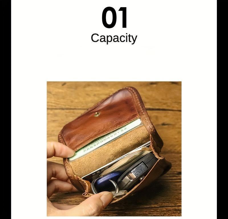 Stop buying generic gifts.  This 1-pack handmade leather card case carries his cards AND your thoughtfulness.