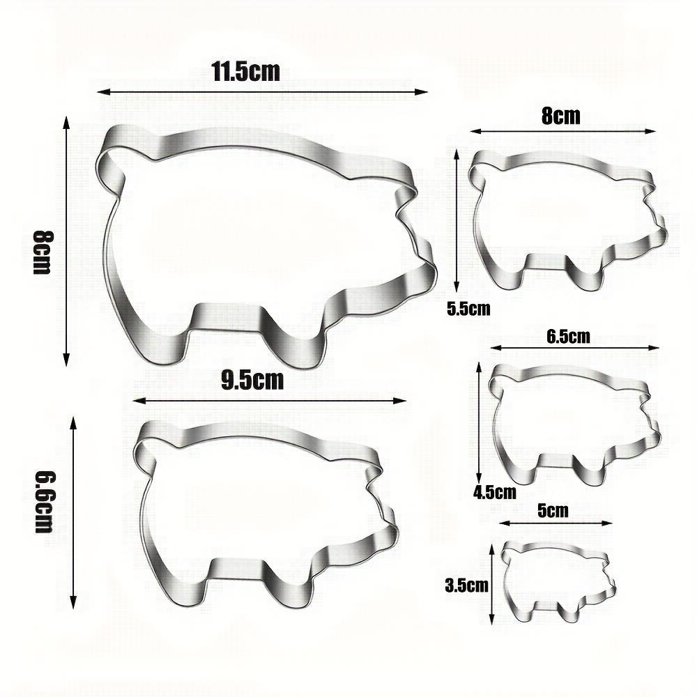 Stainless Steel Cookie Cutter in The Shape of a Pig