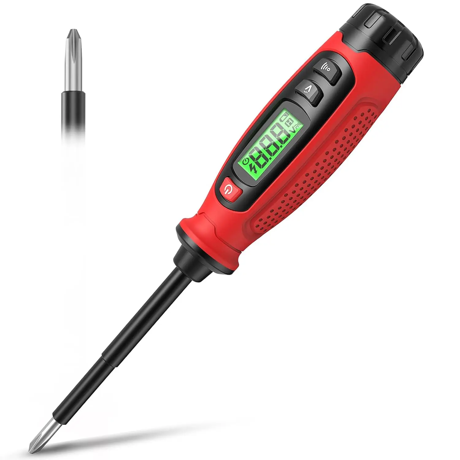 2-in-1  Tester , 3–500V AC Contact  Measurement & Non-Contact Detector Pen, Phillips , LCD Display, Live Wire Finder, Continuity Test for Outlet & Circuit, KTS01