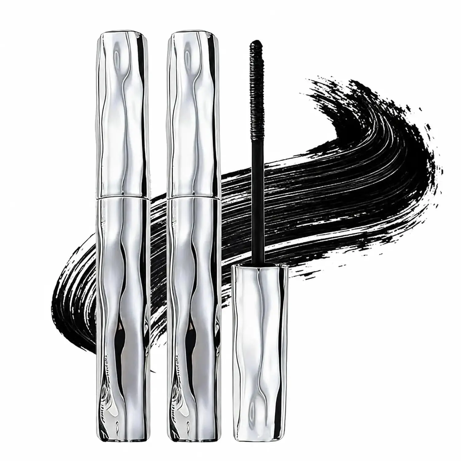 Curling Silver Stick Mascara, 2026 New Metal Wand Tubing Mascara, 2pcs | Tubing Mascara, Waterproof Long-Lasting Black Lash Formula, 3D Curling & Volumizing, Buildable Clump-Free Look
