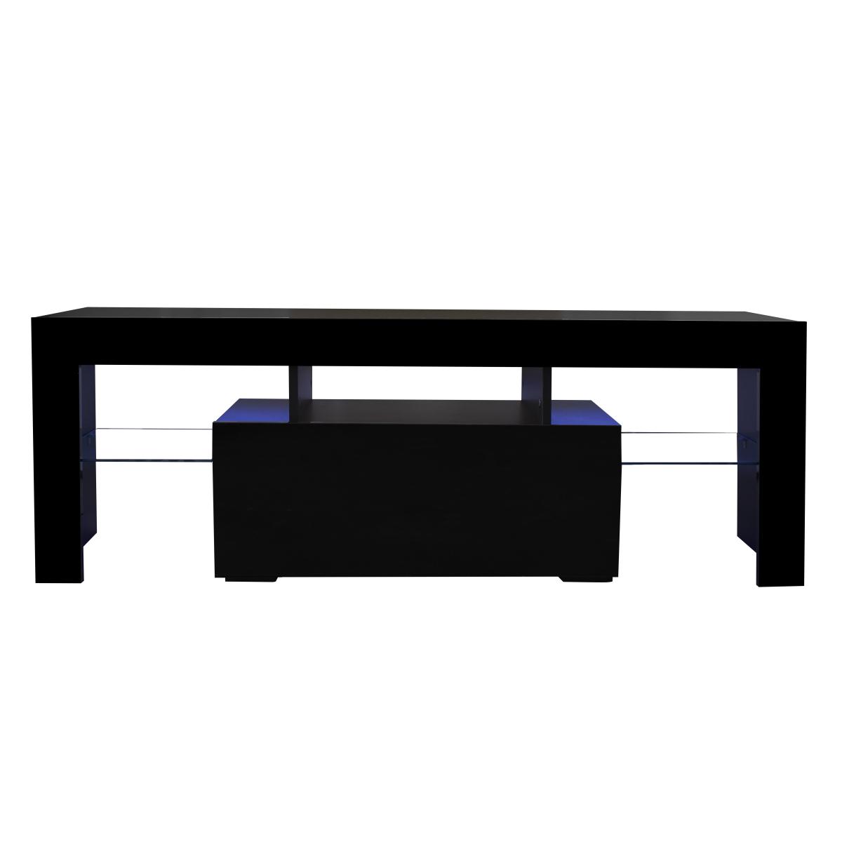 Entertainment TV Stand, Large TV Stand TV Base Stand with LED Light TV Cabinet.