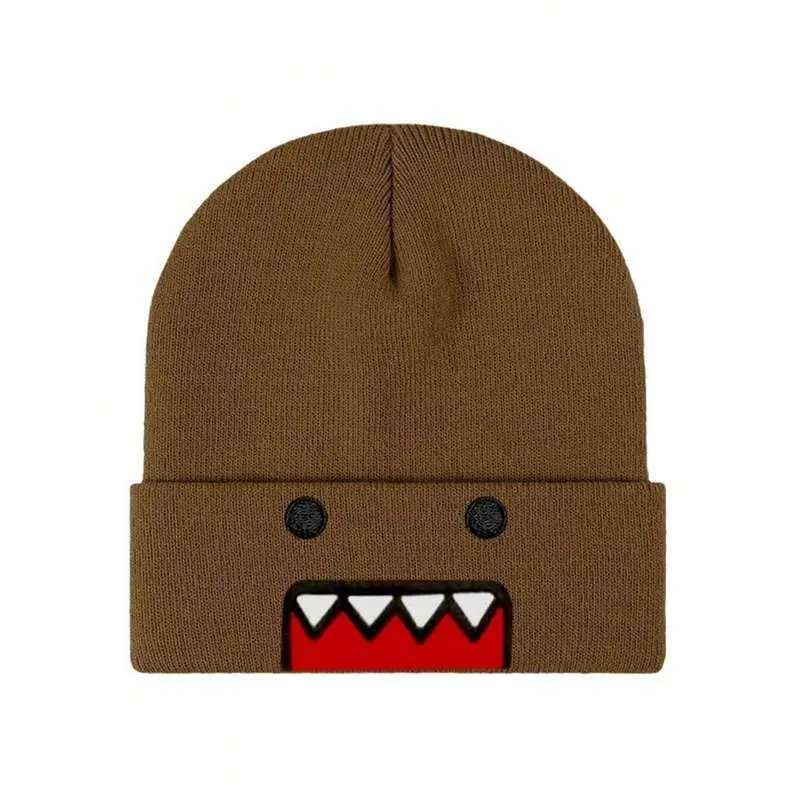 Multi-color cartoon embroidered knit hat - Casual street style hat, fashionable and unique warm ski hat