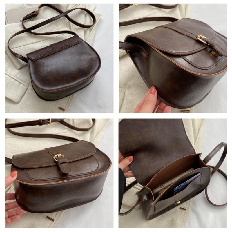 Today's Popular Bags, Simple Crossbody Bag, Casual Shoulder Underarm Saddle Bag