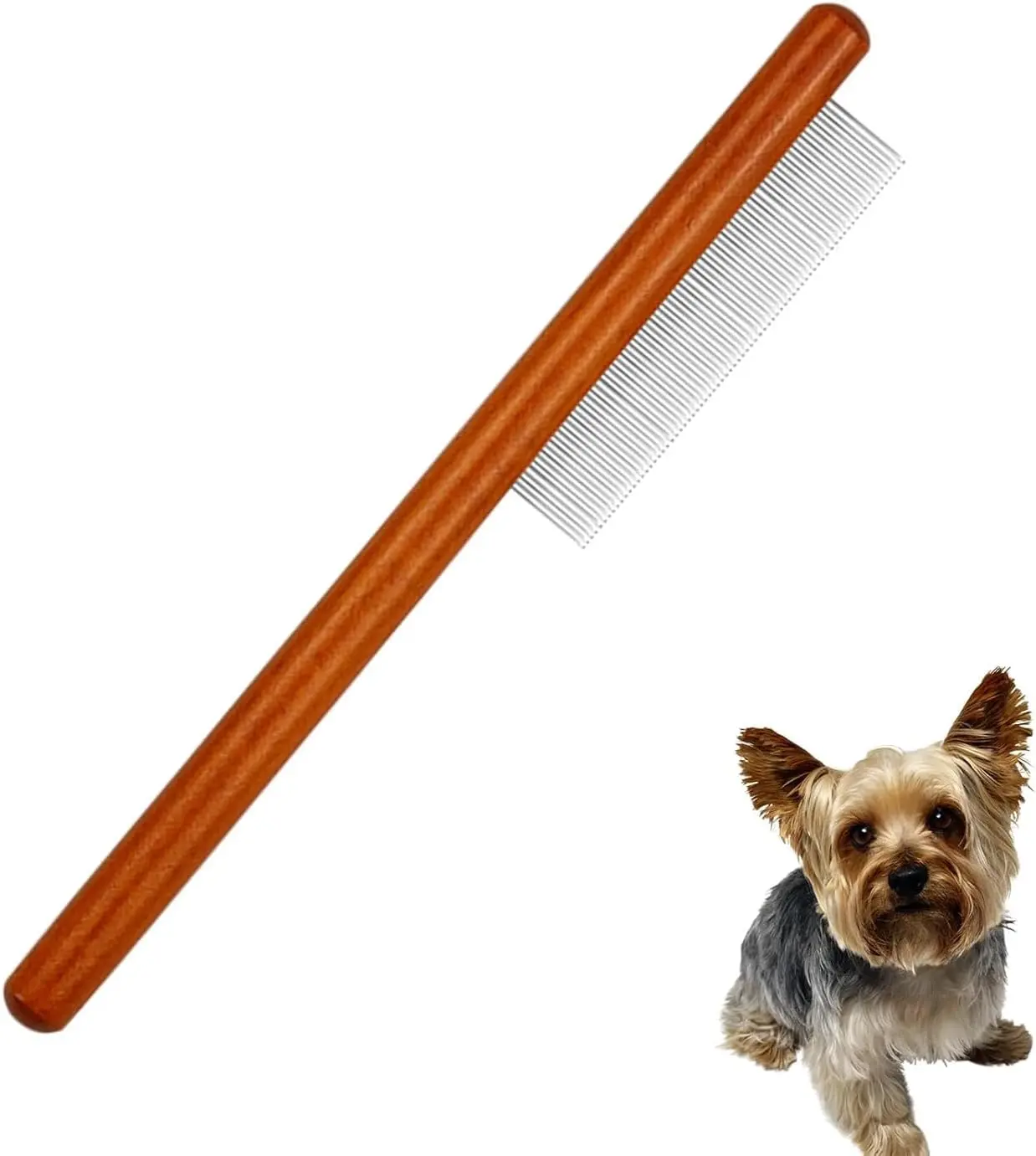 Wooden Small Dog Grooming Brush (Loose Type) | Perfect for Shih Tzus, Yorkies, and Maltipoos - Ideal Puppy Hair Brushes for Maltese and Small Breeds