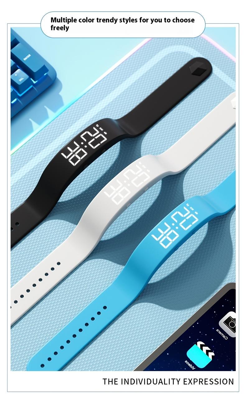 LED Display Multi-Function Fashion Watch Vibrating Alarm Pedometer Sports Timer Calorie And Distance Tracking Lightweight Design Comfortable Wear Built-In Night Light Ideal for School And Sports Top Choice for Birthday Gifts