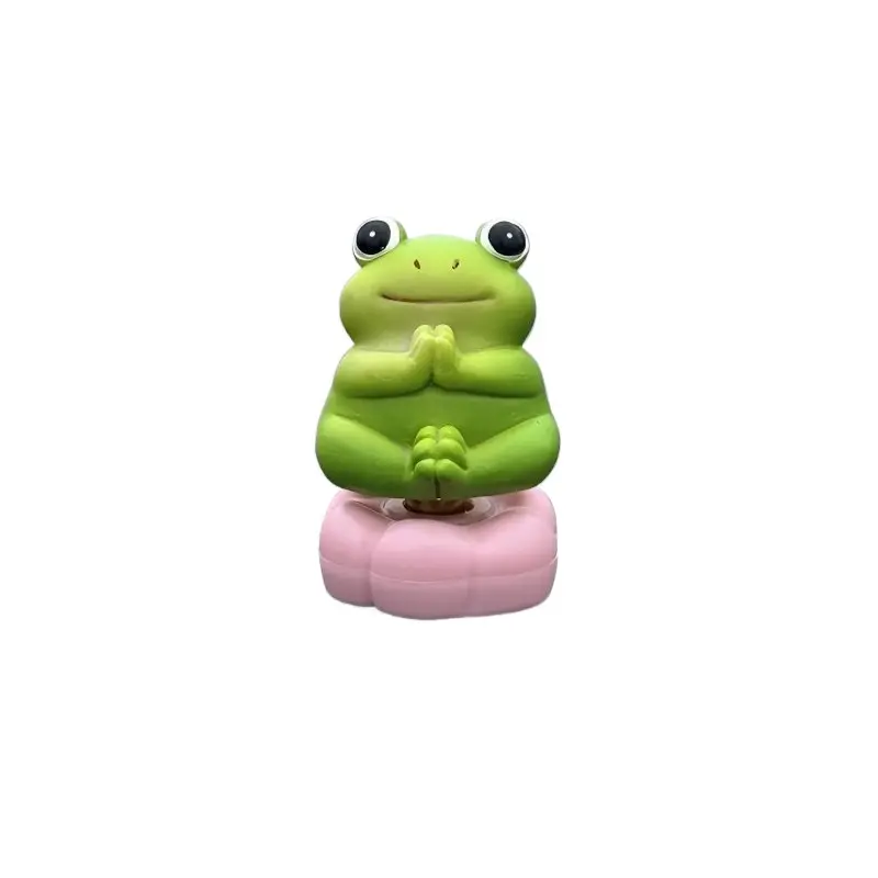 Rotating Frog Car Ornament, Unique Car Interior Decor, Suitable for Car Rear and Electric Vehicles, Fun Personality Figurine