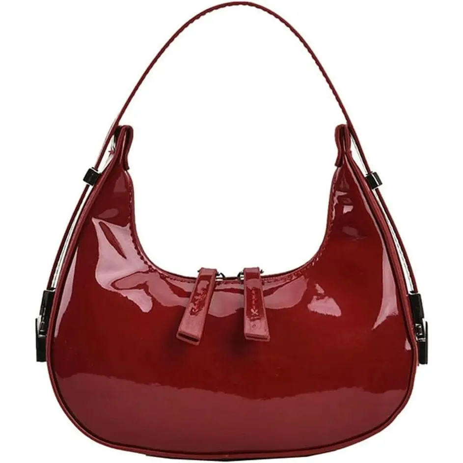 Women's Crescent  Bags Retro Y2k 90s Hobo Handbags Top Handle Y2k Underarm Bag Fashion Clutch Purses