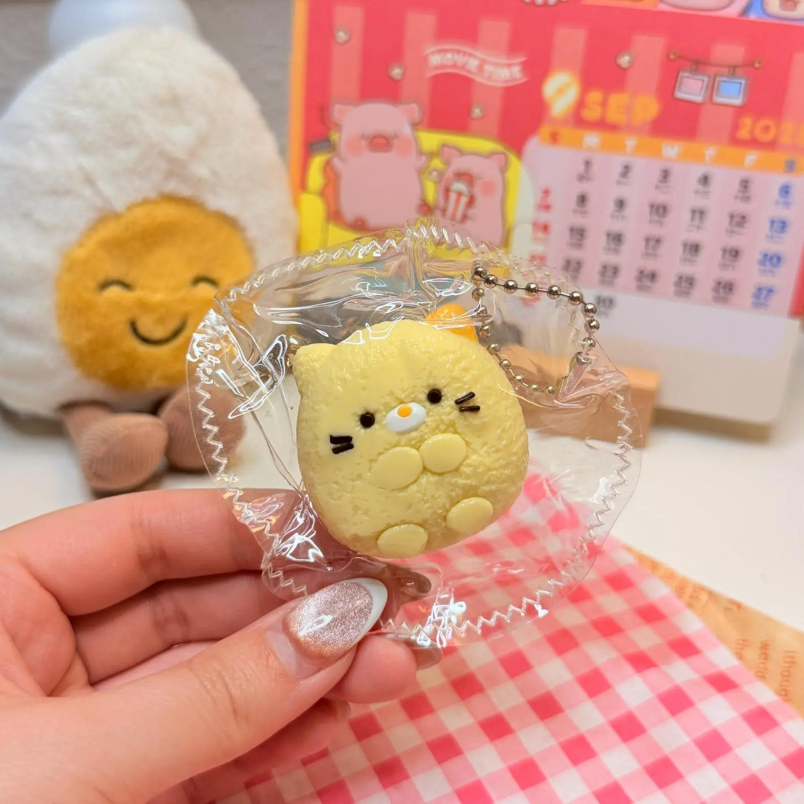 Sumikko Gurashi Taba Squishy Toy Keychain | Soft Slow Rising Silicone Squishy | Kawaii Food Squishy | Gift Ideas