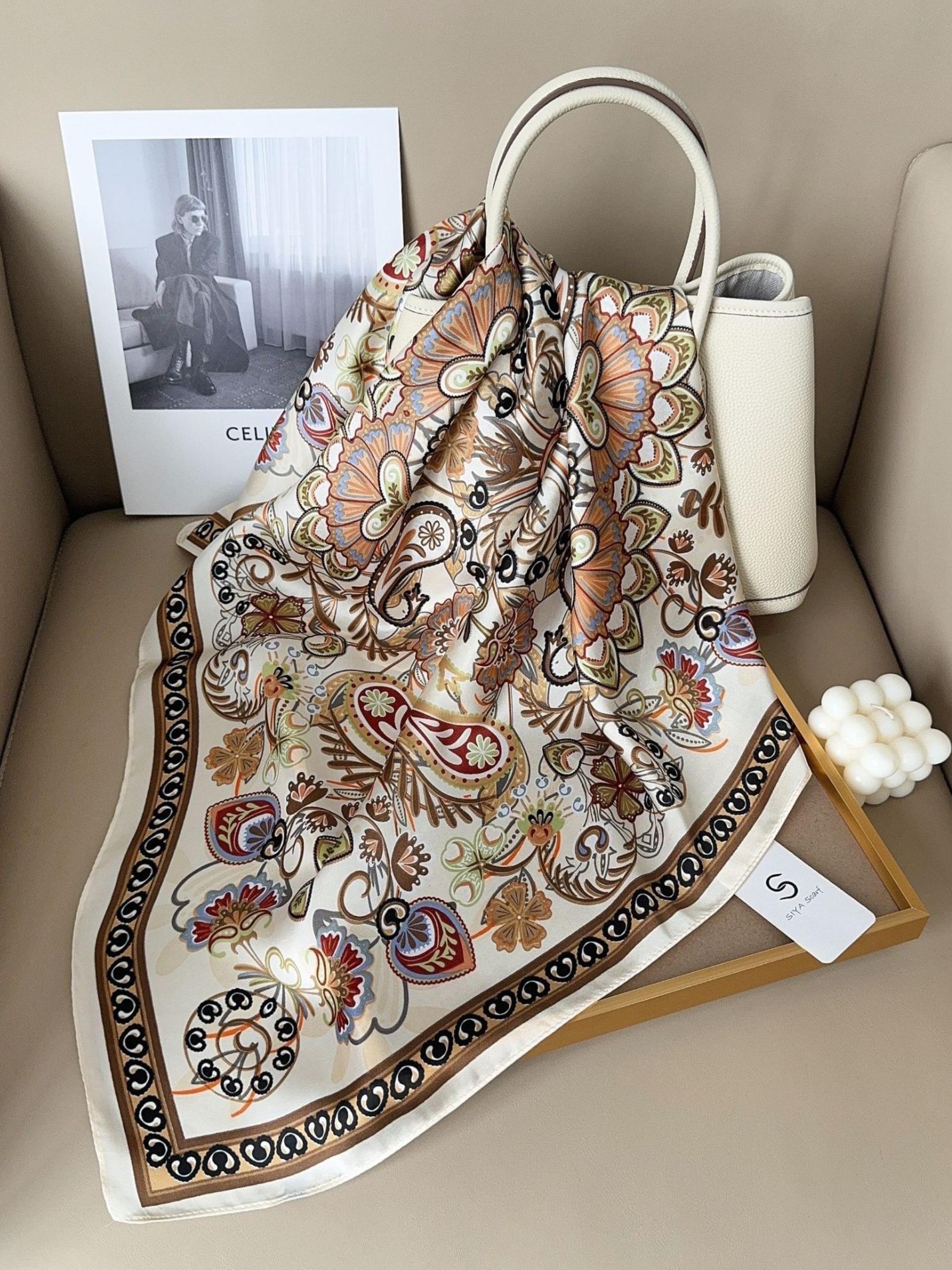 Women's Floral Spring and Summer Scarf, Lightweight Daily Headband and Hair Accessory to Elevate Your Style