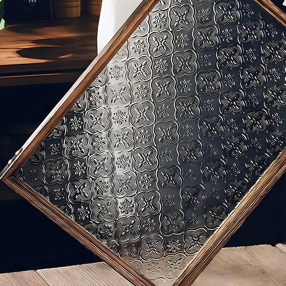 Malus Spectabilis Pattern Privacy Sticker, 1 Roll Static Cling Privacy Window Film, Sun Shade Film, Home Decor Sticker for Living Room Bedroom Room Decor, Window Privacy Films Interior Decoration Accessories, Window Decorations Supplies#GLOBAL PICKS