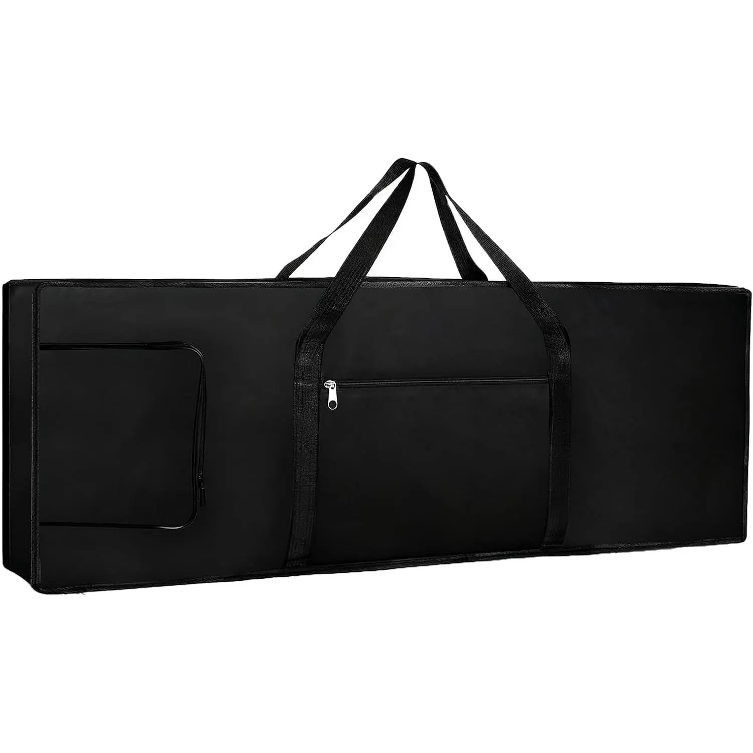 61 Key Keyboard Bag -  Padded  Piano Keyboard Case with Double  Straps, 98x41x14cm, Black