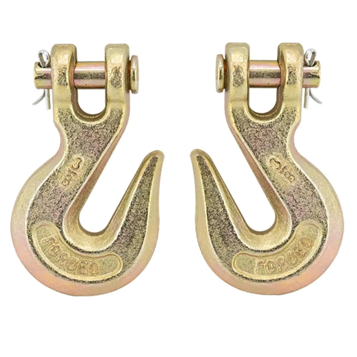 3/8" Chain Hooks, 2PCS Heavy Duty Clevis Grab Hooks