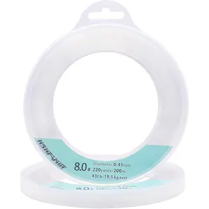 Clear Fishing Line 656ft (200m) Strong 0.45mm Nylon Monofilament Cord, Balloon Hanging String, Durable & Tangle Free Spool, Perfect for Party Decorations, Jewelry Making, Beading & Crafts