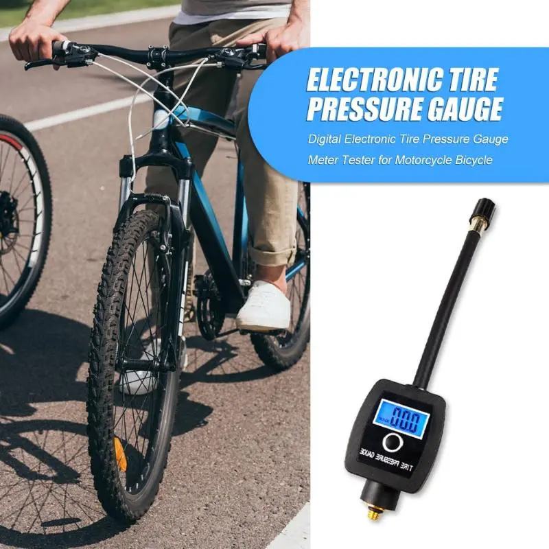 High Precision Mini Digital Electronic Tire Pressure Gauge Meter Tester for Motorcycle Bicycle Tire Diagnostic Repair Tool