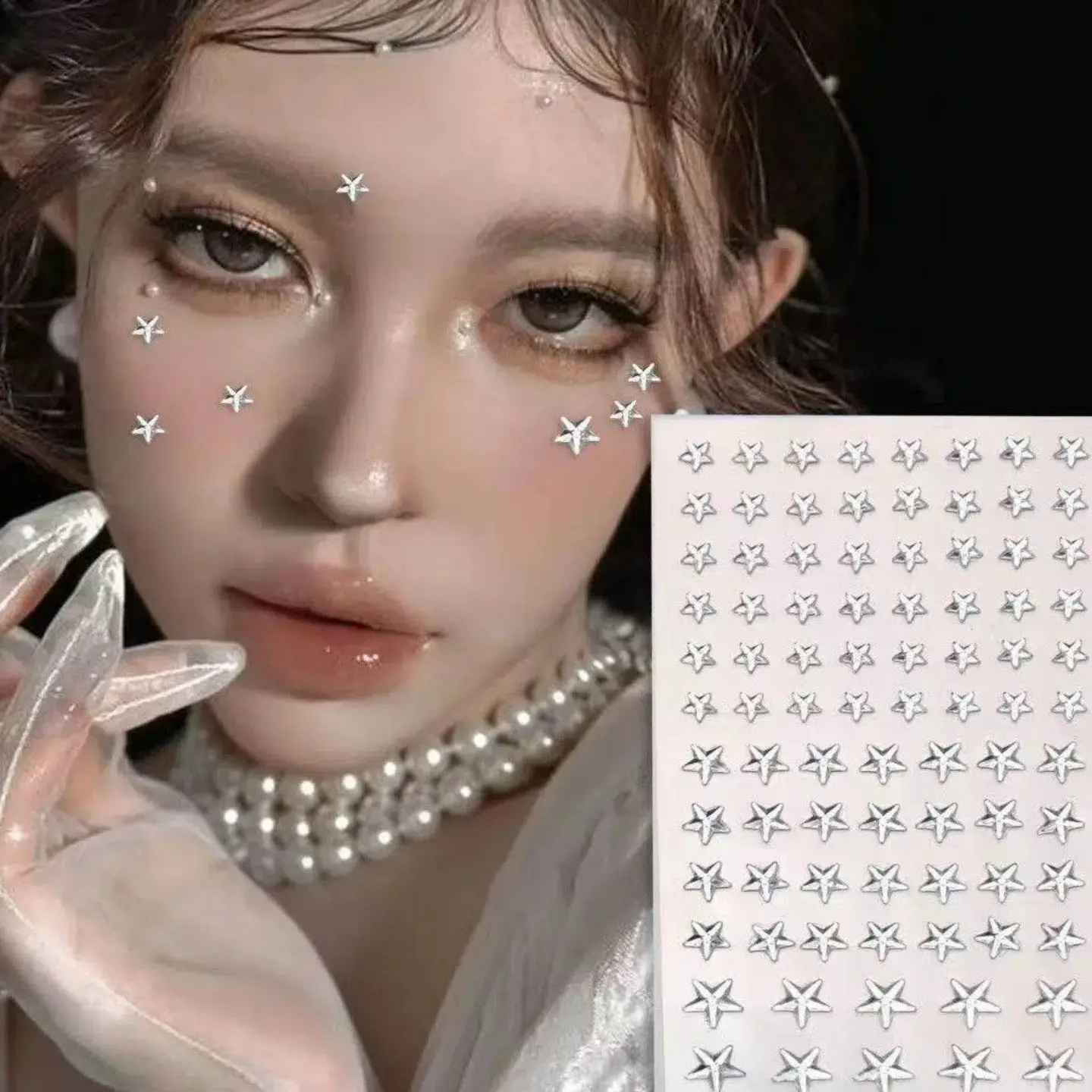 Star Shape Stickers (1 Pack), Various Sizes, Dopamine Color Palette, Ideal for Facial Decoration, Music Festival Face Accessories, Photo Props