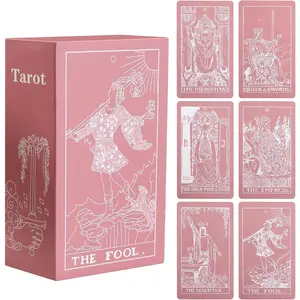 Erbacan Tarot Cards with Guide book-78 Classic Tarrot Card Deck Fortune Telling Game for Beginners or Expert-Learning Tarot Cards (Free Pouch Bag)