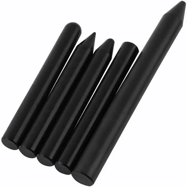 5 count Professional Nylon Punch, Dent Remover Tool, Nylon Tap Down Pen Paintless Dent Repair Kit, Black