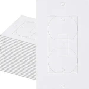 Outlet Insulators Draft Sealers, 30 Pack Electrical Outlet Insulation Pads, EVA  Gasket for Wall, Light,  Socket Cover Compatible with Duplex Toggle Rocker Wall Plate Openings