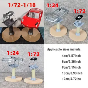 1 Set Airbrush Painting Stand And Tool Kit with Adjustable Height, Sturdy Base And Airbrush Gun for 1/43, 1/24, 1/64, 1/72, 1/35 Scale RC Car, Mini-4Wd, Model Kits - Hobbyists, Collectors, Model Building Additions
