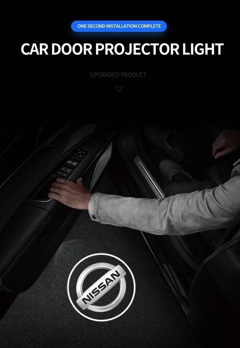 Car Welcome Lamp Auto Door Welcome Light LED Projector for Nissan