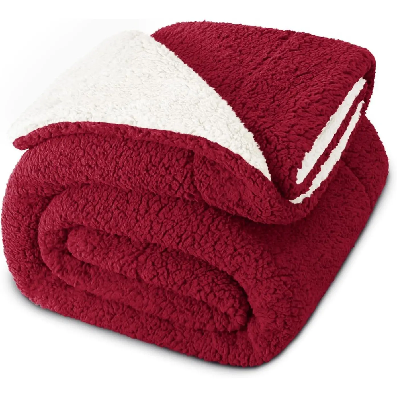 Reversible Fleece Blanket King Size, 90x104 Inches