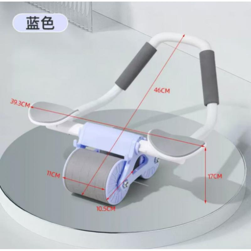 Automatic Rebound Abdominal Roller with Elbow Pads for Fitness Core Strength Training Home Use Prevents Waist Injuries Improves Efficiency