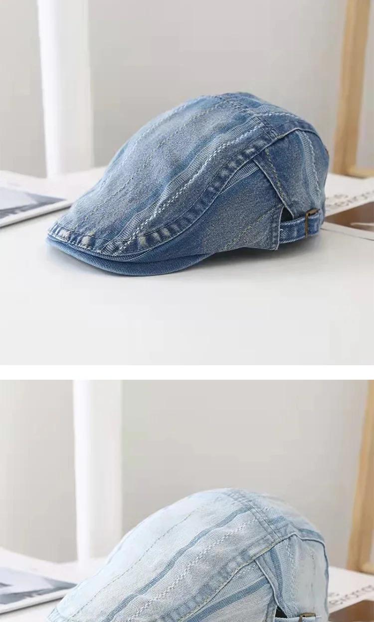 Women's Korean Style Duckbill CapinsTrendy Brand Versatile Beret British Retro Chic Hat Reversible Forward Hat Men's Trend