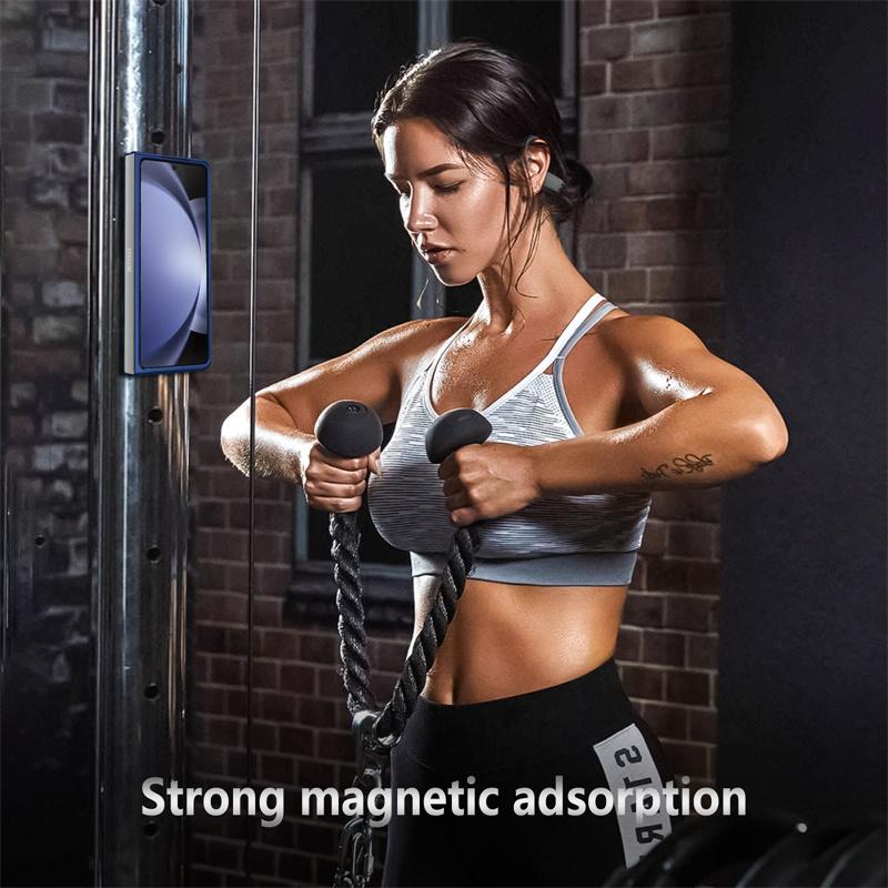 [LX]360. °     Magnetic Ring Kickstand Phone Case For Samsung Galaxy Z Fold7 6 5 4 3 Fold6 Fold5 Fold4 Fold3 5G Hard Shell Protection Cover