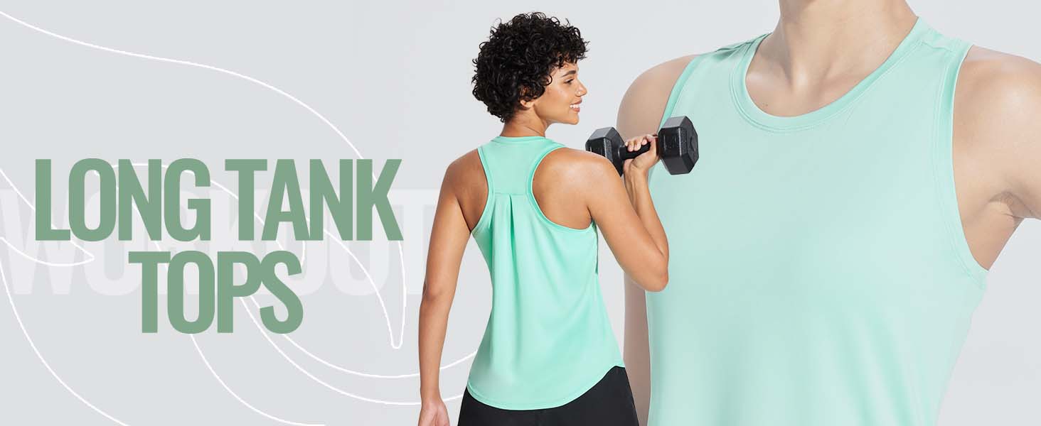 baleaf Women's Athletic Tank Tops Workout Sleeveless Running Racerback Shirts Quick Dry Breathable Yoga Tennis Gym [PC:bfr007]