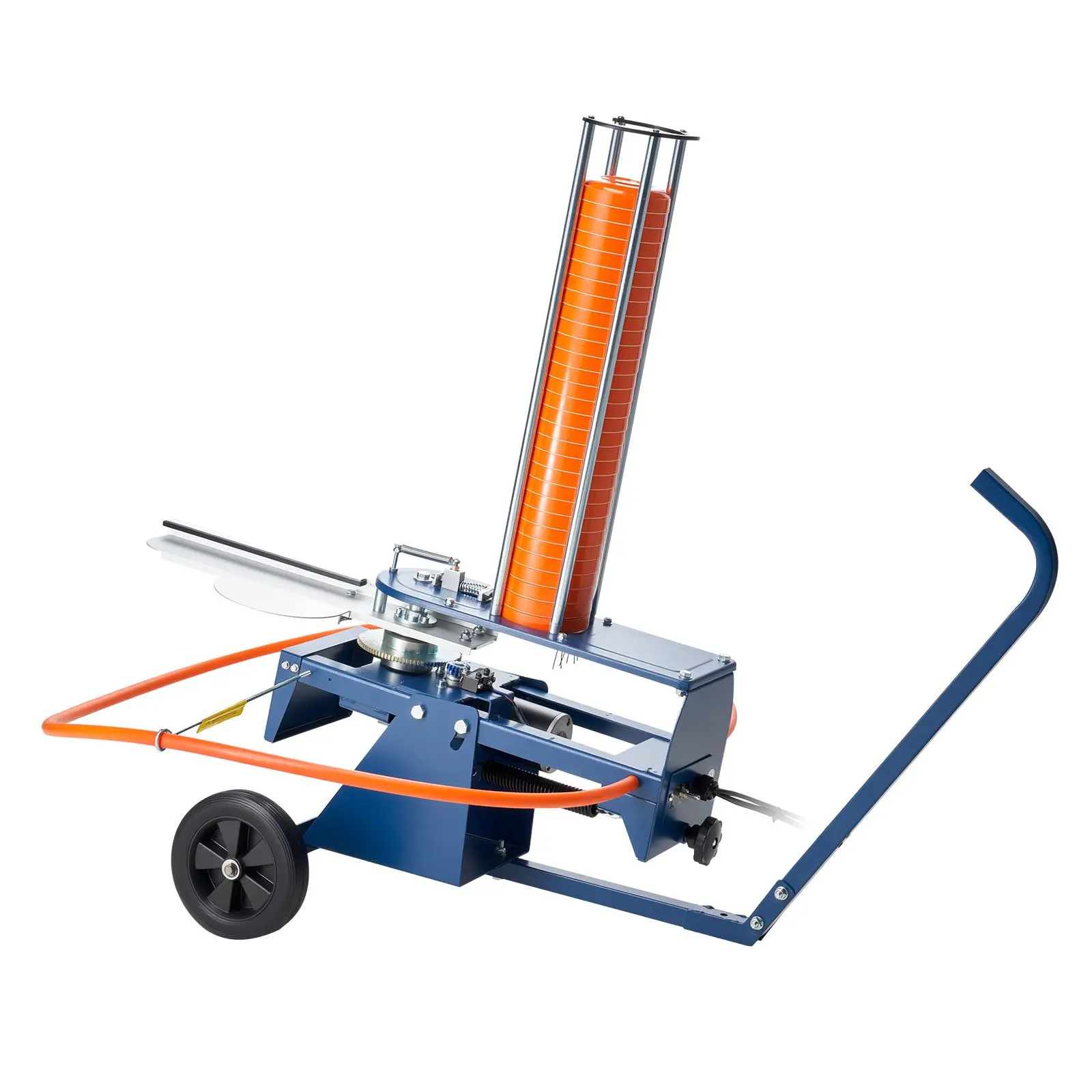 VEVOR Clay Target Thrower, Max 50 Clays Pigeon Thrower, 55+ Yards Automatic Skeet and Trap Launcher on Wheels - with Adjustable Angle, Foot Pedal & Pull Handle for Clays Throwing Shooting Sports