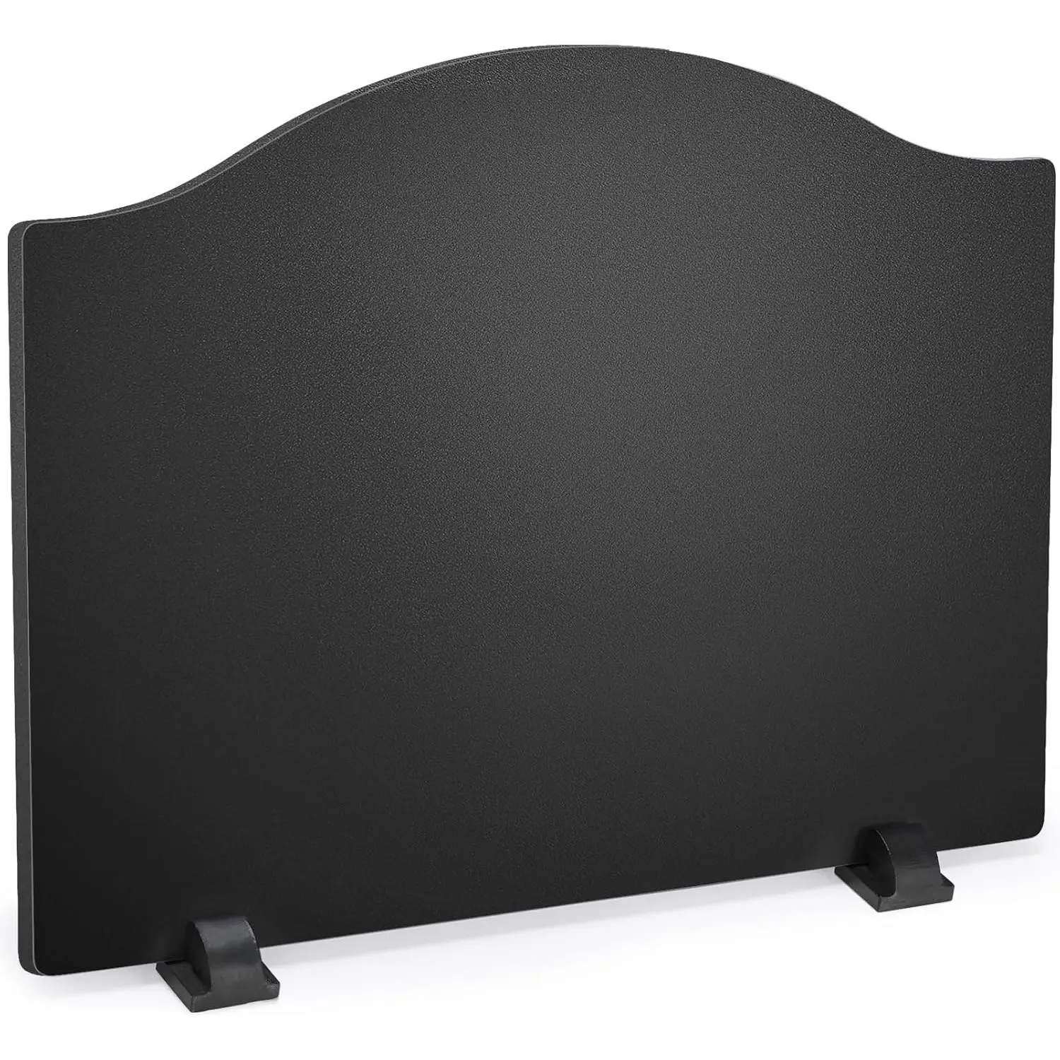 Firebacks for Fireplace 24Inch Iron Fire Place Back Plates With Feets, Fireplace Refractory Panels, Heat Reflect, Wall Protection