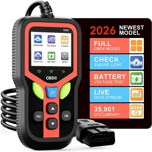 Obd2 Scanner Diagnostic Tool, Millennium Obd Engine Code Reader, Battery Voltage Test, Dtc Lookup, Lifetime Update, for Vehicles 1996+