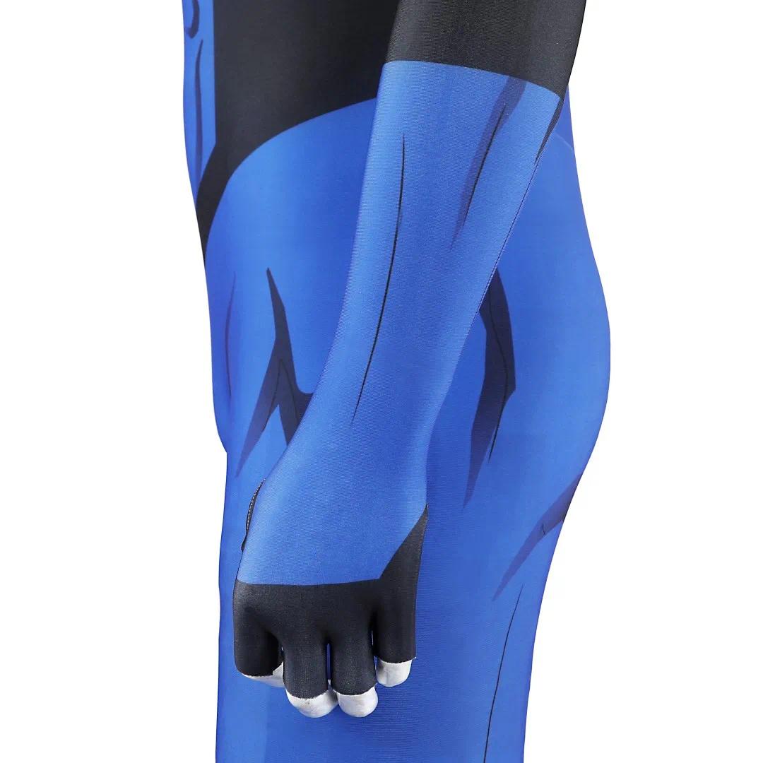 Mark Grayson Cosplay Invincible Season 3 Mark Costume Blue Elastic 3D Printed Zentai Suit Mask Outfit Halloween Custom Made