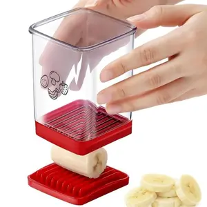 Multifunctional Cup-Style Slicer – Stainless Steel Blade Slicer for Fruits, Vegetables, and Eggs; Portable Handheld Slicing Tool Suitable for Strawberries, Bananas, and Home Kitchen Use