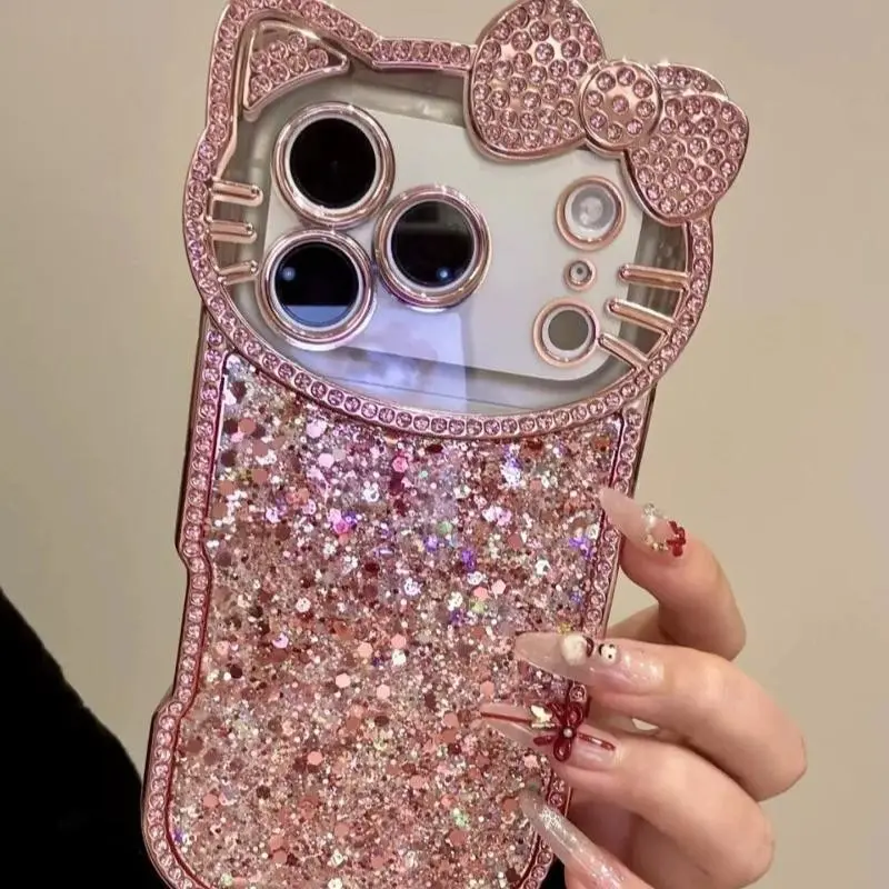 Cute Camera 3D Deluxe Glitter Phone Case for iPhone 13 14 15 16 17 Pro Max, Stylish Protective Cover, Trendy Accessory for iOS Devices, Smartphone, Casing