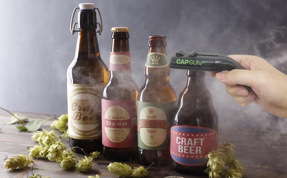 CapGun Beer Bottle Opener 1 Count Fun Design Perfect for Family Parties Barbecues Outdoor Gatherings Home Bar Accessories Portable Gift Box New 13x6cm