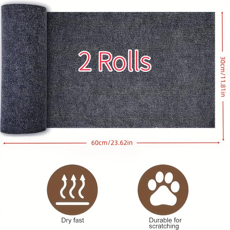 2 Rolls Thick Self-Adhesive Cat Scratch Board, Anti-Scratch Pad, Cuttable Furniture Sofa Door Wall Cat Climbing Rack Protector Film