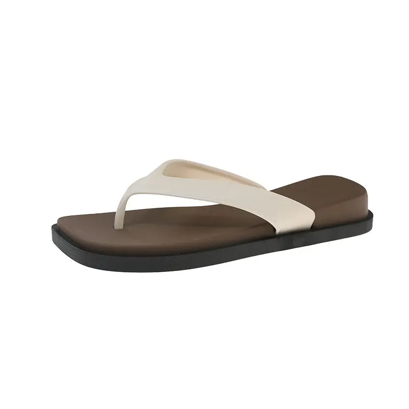 Vintage Wedge Heel Platform Slippers, Soft Cushioned Foot bed No Rubbing Thong Strap, Waterproof Non-Slip Outdoor Wear Beach Summer Sandals, Versatile Outdoor Casual Beach Summer Sandals for Women