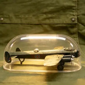 3D Metal Puzzle, Mini Military-Grey Sky Dome Bomber DIY Assembly Model, Creative Desktop Ornament, Educational Collectible Puzzle Kit